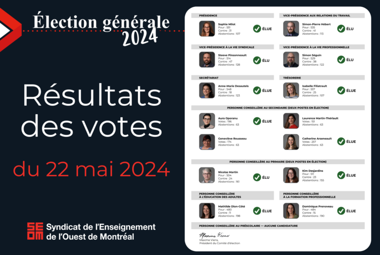Élection générale 2024 | SEOM